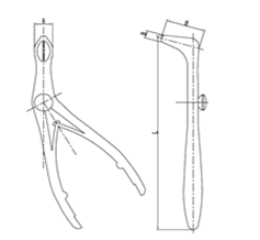 一次性使用鼻镜注册审查指导原则配图——侧弯型检查鼻镜结构示意图