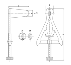 一次性使用鼻镜注册审查指导原则配图——可调型手术鼻镜结构示意图