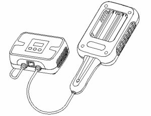 紫外治疗设备示意图（局部照射式设备） 紫外治疗设备注册