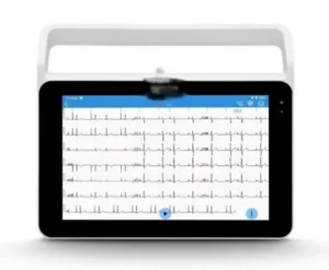 手提式心电图机示意图 心电图机产品注册