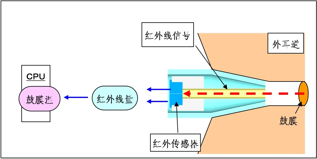红外耳温计注册产品测温示意图