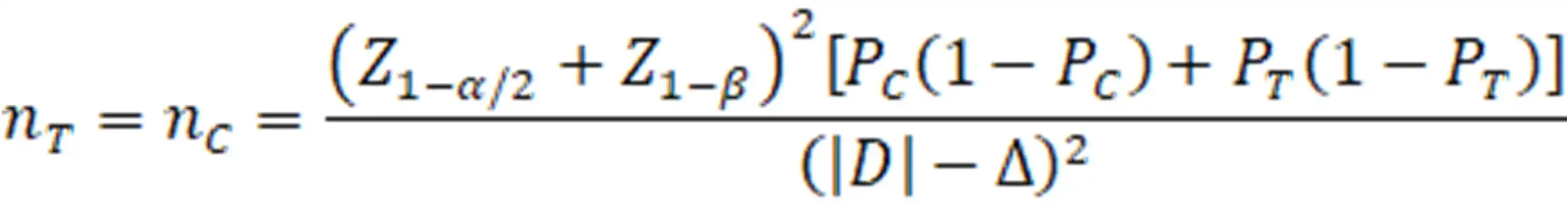人工智能辅助检测医疗器械 - 样本量估算公式