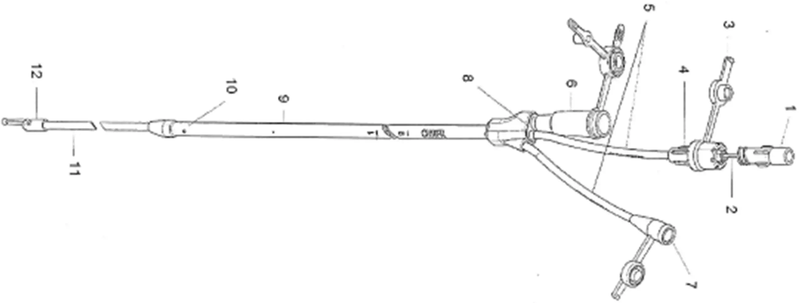 经鼻肠营养导管注册审查 - 三腔管示意图