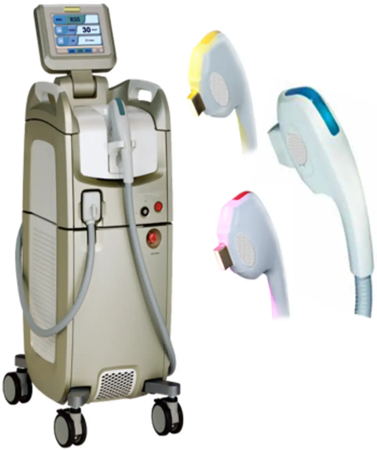 图3 多个治疗头强脉冲光治疗设备 - 强脉冲光治疗设备注册审查