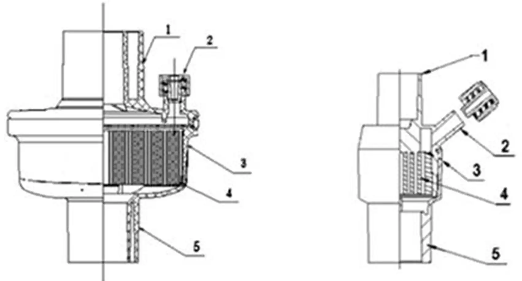 图1 呼吸系统过滤器注册审查相关结构