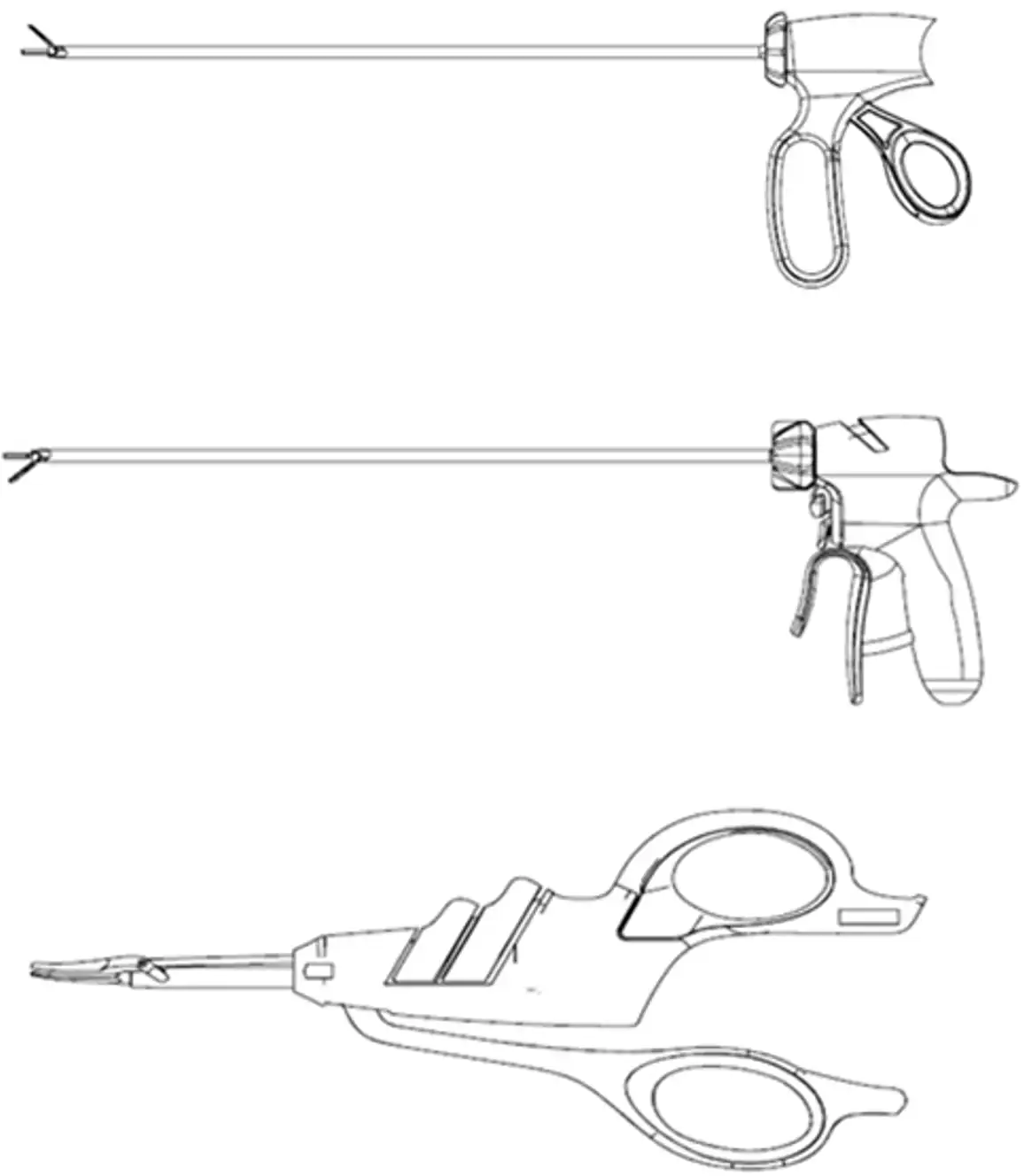 超声软组织手术设备注册审查-图1 超声刀头各类手柄示意图