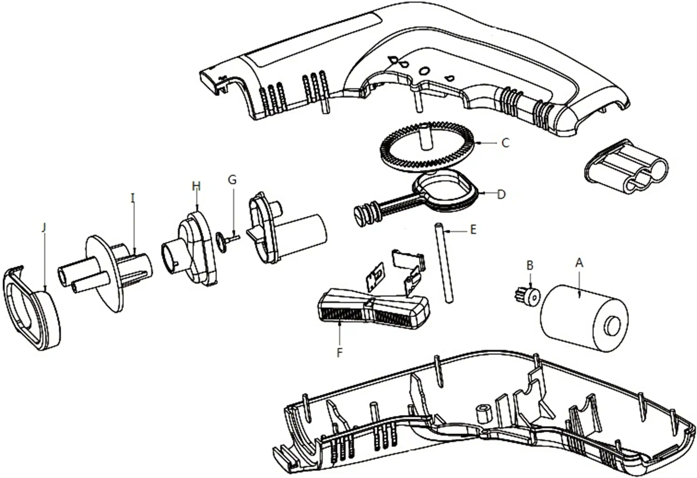 一次性使用医用冲洗器注册审查_冲洗器枪体结构爆炸示意图