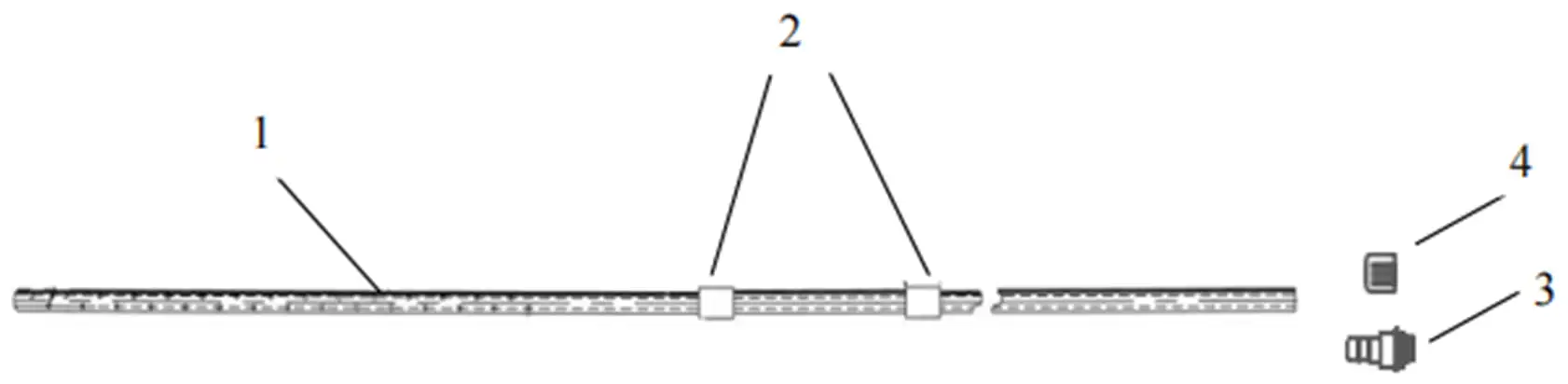 一次性使用腹膜透析导管注册-直管型示意图