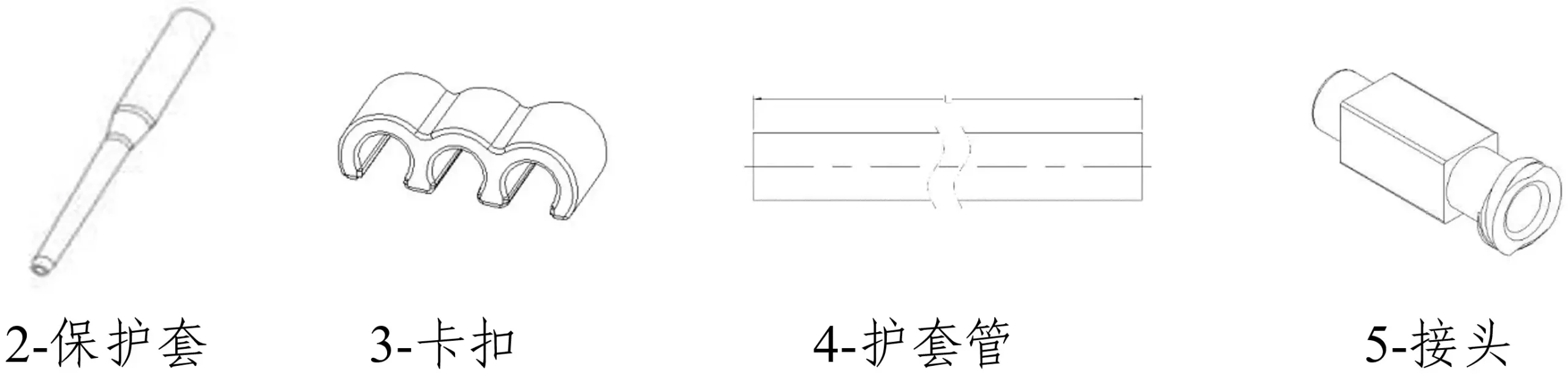 非血管腔道导丝产品注册审查各组装部件示例图