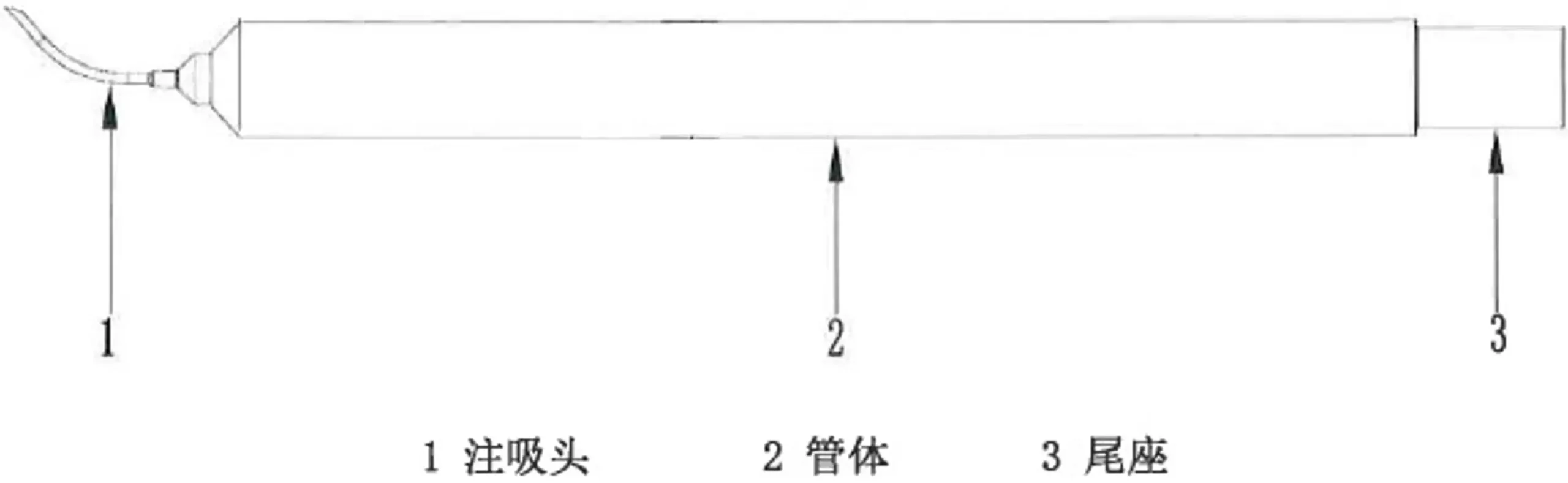 一次性无菌眼科无源手术器械眼用冲吸器结构示意图之二